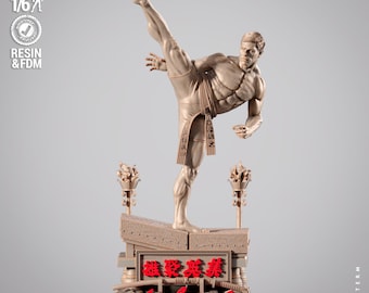 Frank Dux Sculpture - UNPAINTED FAN ART - Wicked 3D Models