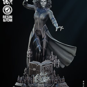 Scarlet Witch Sculpture - UNPAINTED FAN ART - Wicked 3d prints