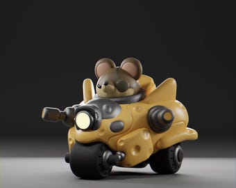 Cheezii - UNPAINTED - Grumpii Art Toy