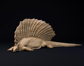 Edaphosaurus resting - Dino and Dog Miniatures