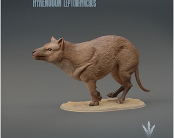 Hyaenodon leptorhynchus : Run - UNPAINTED 3D Resin Figure - Miniature Museum