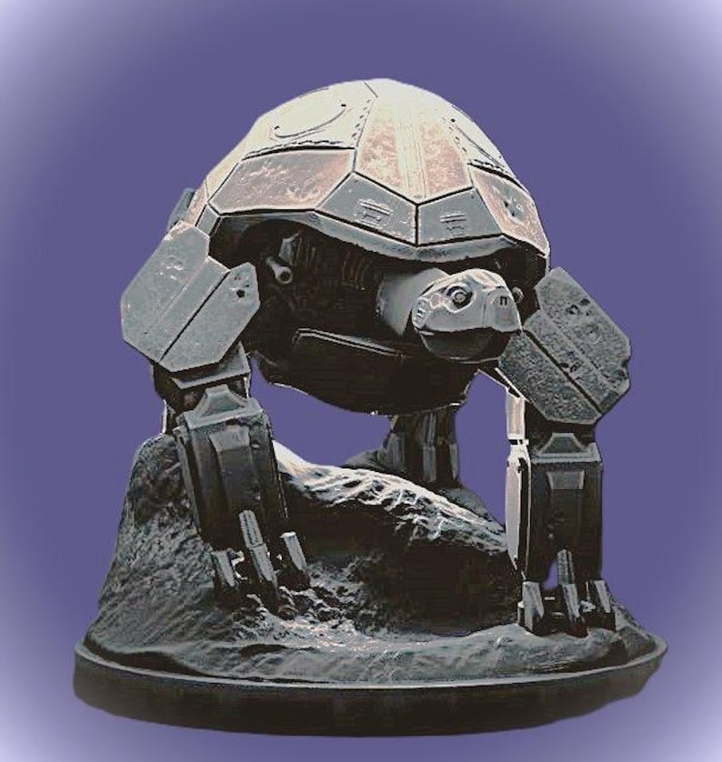 Mech Turtle Shell Turtle Mecha Robot - Mecha Zoo - Dino and Dog Miniatures - Etsy
