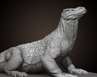 Komodo dragon - UNPAINTED - Animals & Creatures Minis