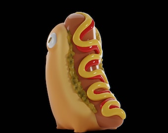 HotDog - UNPAINTED - Grumpii Art Toy