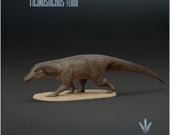Ticinosuchus ferox : The Ticino Crocodile  - UNPAINTED - Miniature Museum
