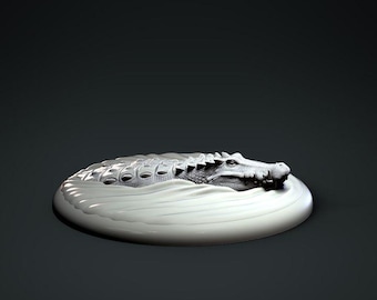 Kaprosuchus Underwater  Head - Clynche Art