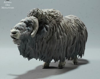 Muskox - UNPAINTED -  Animal Den Miniatures