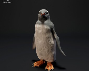 Gentoo Penguin - UNPAINTED - Animal Den Miniatures