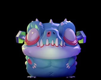 Zombii - UNPAINTED - Grumpii Art Toy