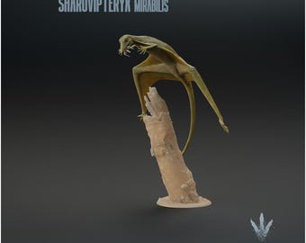Sharovipteryx mirabilis - Feeding  - UNPAINTED - Miniature Museum