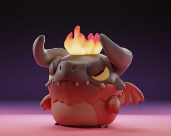 Devilii - UNPAINTED - Grumpii Art Toy