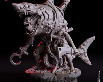 Drowned Reaver - UNPAINTED 3D Figure - Flesh of Gods