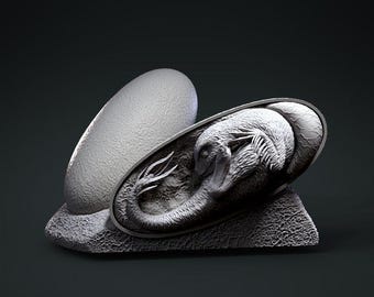 Deinonychus embryo - Clynche Art