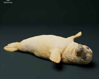 Grey Seal Pup - UNPAINTED -  Animal Den Miniatures