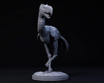 Phorusrhacos Strolling - UNPAINTED - Dino and Dog Miniatures