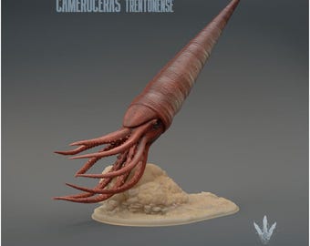 Cameroceras trentonense : The Giant Cephalopod - UNPAINTED - Miniature Museum