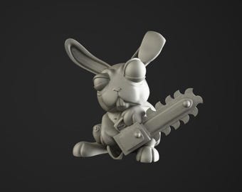 Bunnies  - UNPAINTED 3D Resin Figure - Crosslances