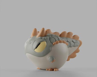 Polliwog Polligon  - UNPAINTED 3D Resin Figure - Grumpii Art Toy