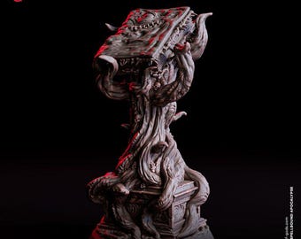 Arkanum, Living Spellbook  - UNPAINTED - Flesh of Gods