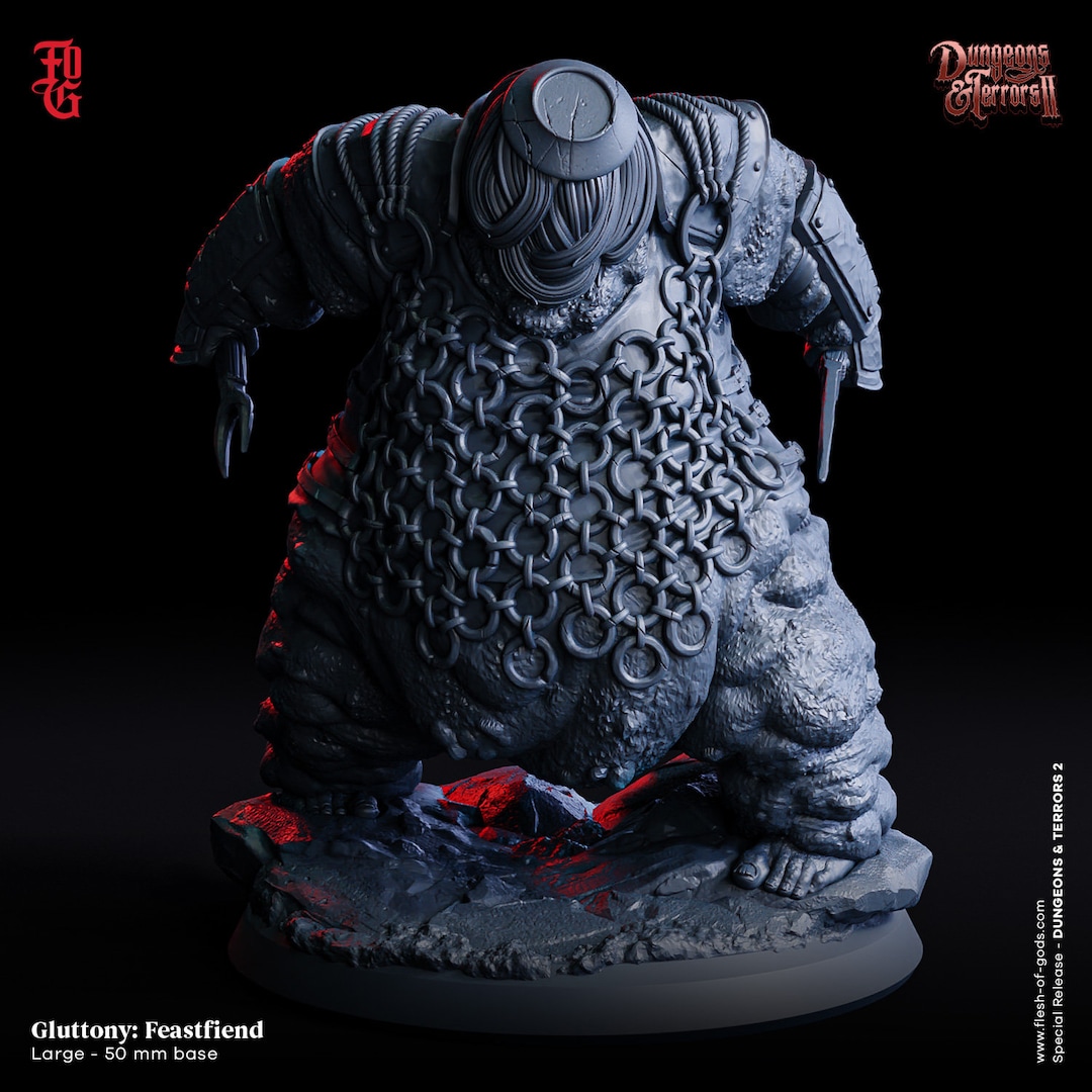 Seven Sins - Gluttony - Flesh of Gods - Etsy