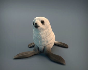 Seal Pup - UNPAINTED - Animal Den Miniatures