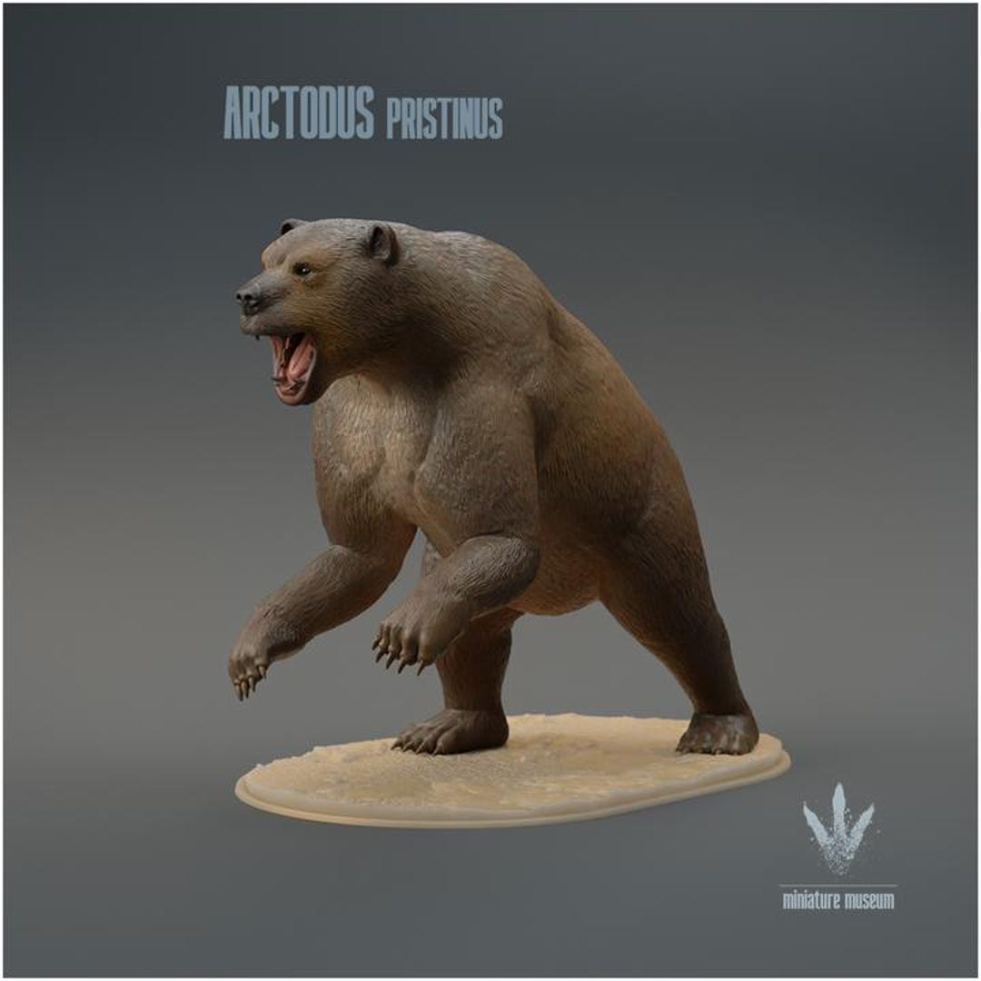 Arctodus Arctodus Pristinus : Standing - UNPAINTED - Miniature Museum - Etsy
