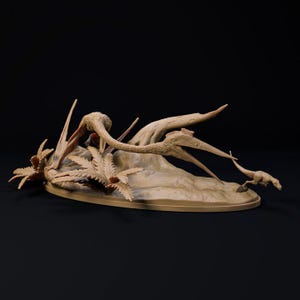 Quetzalcoatlus chase pterosaur - UNPAINTED - Dino and Dog Miniatures