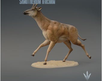Samotherium africanum : Running - UNPAINTED 3D Resin Figure - Miniature Museum