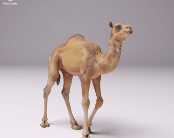 Dromedary Camel Calf - UNPAINTED - Animal Den Miniatures