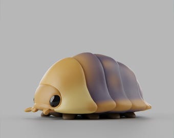 Warrior Isopods - Rookiipod  - UNPAINTED 3D Resin Figure - Grumpii Art Toy