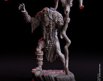 Bloodmoon Druid - UNPAINTED 3D Figure - Flesh of Gods