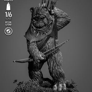 Ewok 3 - UNPAINTED - Star Wars 3D Models