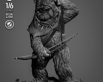 Ewok 3 - UNPAINTED - Star Wars 3D Models