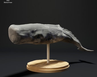 Sperm Whale - UNPAINTED - Animal Den Miniatures