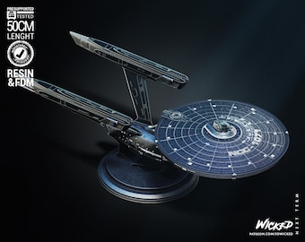 U.S.S Enterprise NCC-1701  - UNPAINTED Fan Art - Wicked 3D Models
