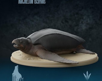 Archelon ischyros : On the Beach - UNPAINTED 3D Resin Figure - Miniature Museum