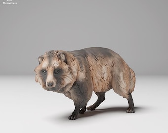 Tanuki (Raccoon Dog) - UNPAINTED - Animal Den Miniatures