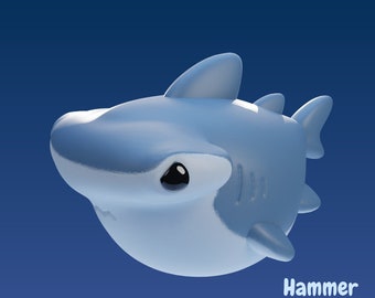 Hammer Head - UNPAINTED - Grumpii Art Toy