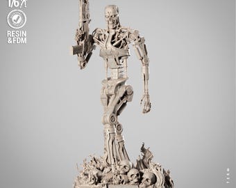 T 800 Sculpture - UNPAINTED FAN ART - Wicked 3D Models