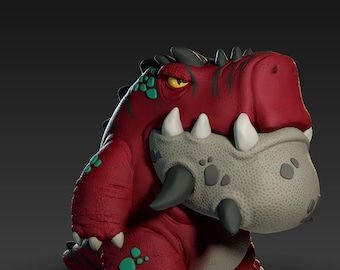 Brutus - Jawsaurus - UNPAINTED 3D Resin Figure - Doreki Studio