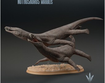 Nothosaurus mirabilis : Swimming - UNPAINTED - Miniature Museum