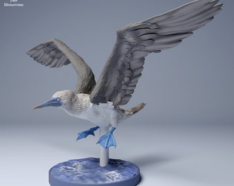 Blue Footed Booby Flying - UNPAINTED - Animal Den Miniatures