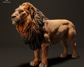 Lion - UNPAINTED - Animal Den Miniatures