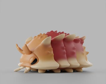 Warrior Isopods - Gillianii  - UNPAINTED 3D Resin Figure - Grumpii Art Toy