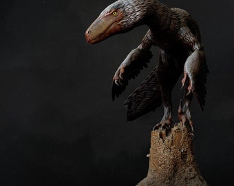 Dakotaraptor Standing - UNPAINTED - Dino and Dog Miniatures