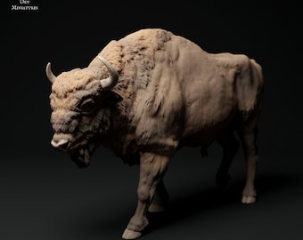 European Bison - UNPAINTED - Animal Den Miniatures