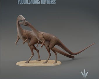 Podokesaurus holyokensis : Couple - UNPAINTED 3D Resin Figure - Miniature Museum