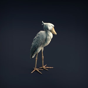 Shoebill - UNPAINTED 3D resin print/figure - Animal Den Miniatures