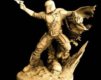 Mandalorian - Mando Promo UNPAINTED FAN ART - Star Wars 3D Models