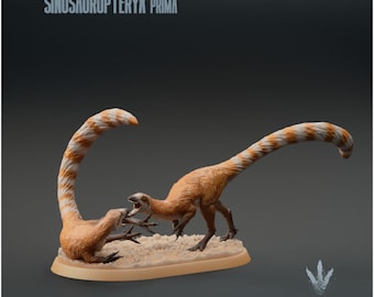 Sinosauropteryx Prima - Fighting  - UNPAINTED - Miniature Museum